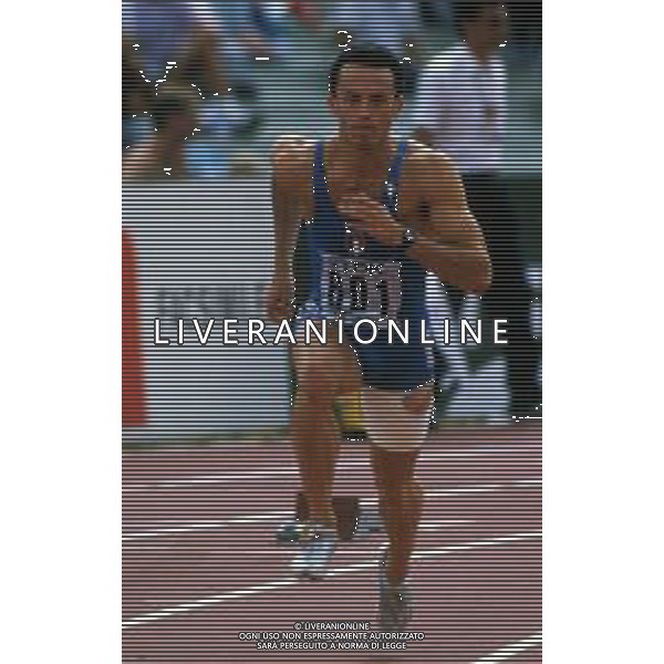 RETROSPETTIVA PIER FRANCESCO PAVONI ATLETICA NELLA FOTO PIER FRANCESCO PAVONI AI MONDIALI DI ATLETICA A ROMA NELL\'ANNO 1987 AG ALDO LIVERANI SAS 