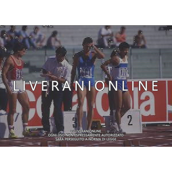 RETROSPETTIVA PIER FRANCESCO PAVONI ATLETICA NELLA FOTO PIER FRANCESCO PAVONI AI MONDIALI DI ATLETICA A ROMA NELL\'ANNO 1987 AG ALDO LIVERANI SAS 