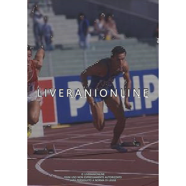RETROSPETTIVA PIER FRANCESCO PAVONI ATLETICA NELLA FOTO PIER FRANCESCO PAVONI AI MONDIALI DI ATLETICA A ROMA NELL\'ANNO 1987 AG ALDO LIVERANI SAS 