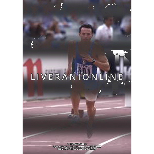 RETROSPETTIVA PIER FRANCESCO PAVONI ATLETICA NELLA FOTO PIER FRANCESCO PAVONI AI MONDIALI DI ATLETICA A ROMA NELL\'ANNO 1987 AG ALDO LIVERANI SAS 