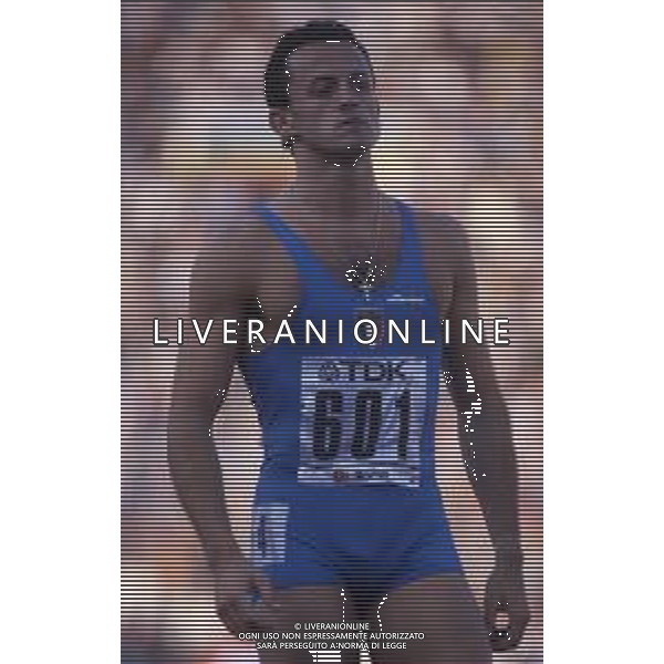 RETROSPETTIVA PIER FRANCESCO PAVONI ATLETICA NELLA FOTO PIER FRANCESCO PAVONI AI MONDIALI DI ATLETICA A ROMA NELL\'ANNO 1987 AG ALDO LIVERANI SAS 
