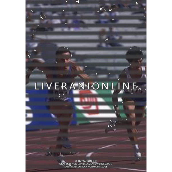 RETROSPETTIVA PIER FRANCESCO PAVONI ATLETICA NELLA FOTO PIER FRANCESCO PAVONI AI MONDIALI DI ATLETICA A ROMA NELL\'ANNO 1987 AG ALDO LIVERANI SAS 