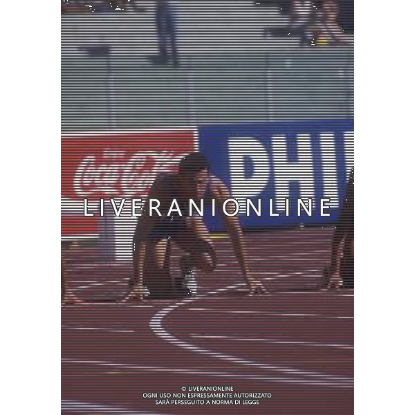 RETROSPETTIVA PIER FRANCESCO PAVONI ATLETICA NELLA FOTO PIER FRANCESCO PAVONI AI MONDIALI DI ATLETICA A ROMA NELL\'ANNO 1987 AG ALDO LIVERANI SAS 
