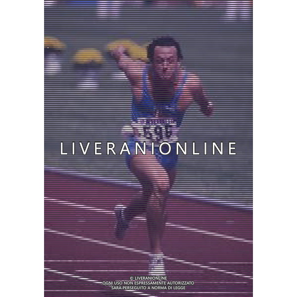 RETROSPETTIVA PIER FRANCESCOPAVONI ATLETICA NELLA FOTO PIER FRANCESCO PAVONI NELL\'ANNO 1988 OLIMPIADI DI SEUL AG ALDO LIVERANI SAS   