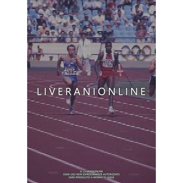 RETROSPETTIVA PIER FRANCESCOPAVONI ATLETICA NELLA FOTO PIER FRANCESCO PAVONI NELL\'ANNO 1988 OLIMPIADI DI SEUL AG ALDO LIVERANI SAS
