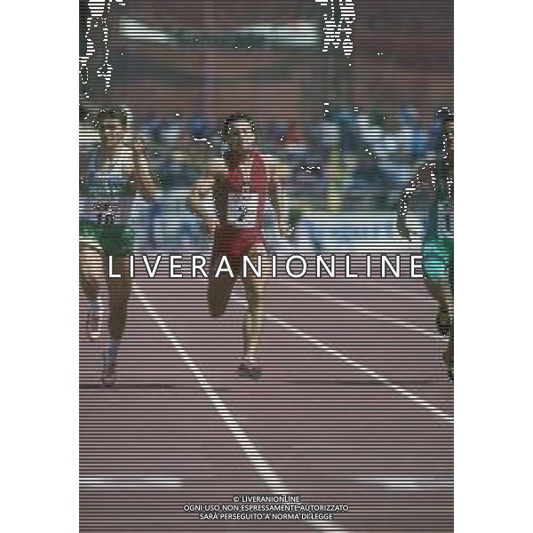RETROSPETTIVA PIER FRANCESCOPAVONI ATLETICA NELLA FOTO PIER FRANCESCO PAVONI NELL\'ANNO 1990 AG ALDO LIVERANI SAS    