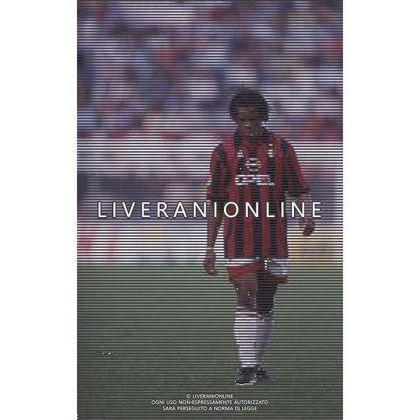 RETROSPETTIVA EDGAR DAVIDS CALCIATORE NELLA FOTO EDGAR DAVIDS CON LA MAGLIA DEL MILAN AG ALDO LIVERANI SAS