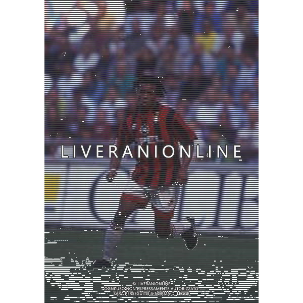 RETROSPETTIVA EDGAR DAVIDS CALCIATORE NELLA FOTO EDGAR DAVIDS CON LA MAGLIA DEL MILAN AG ALDO LIVERANI SAS