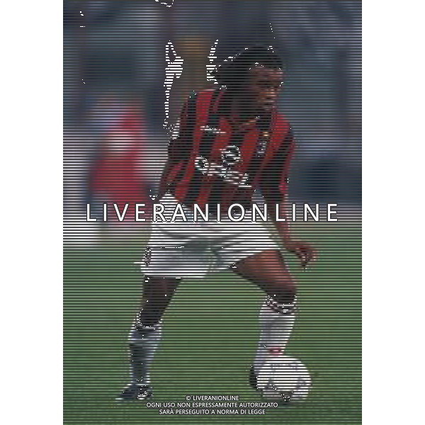 RETROSPETTIVA EDGAR DAVIDS CALCIATORE NELLA FOTO EDGAR DAVIDS CON LA MAGLIA DEL MILAN AG ALDO LIVERANI SAS