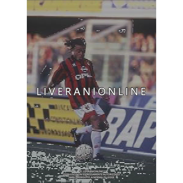 RETROSPETTIVA EDGAR DAVIDS CALCIATORE NELLA FOTO EDGAR DAVIDS CON LA MAGLIA DEL MILAN AG ALDO LIVERANI SAS