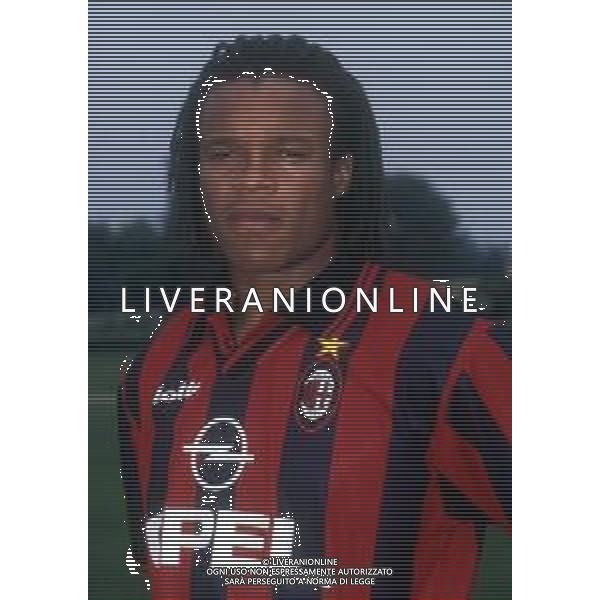 RETROSPETTIVA EDGAR DAVIDS CALCIATORE NELLA FOTO EDGAR DAVIDS CON LA MAGLIA DEL MILAN AG ALDO LIVERANI SAS