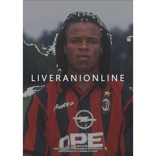 RETROSPETTIVA EDGAR DAVIDS CALCIATORE NELLA FOTO EDGAR DAVIDS CON LA MAGLIA DEL MILAN AG ALDO LIVERANI SAS