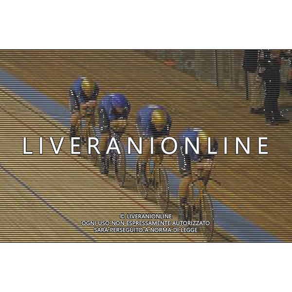 21-10-2021 World Championships Elite Track; Giornata 02; 2021, Italia; Ganna, Filippo; Consonni, Simone; Milan, Jonathan; Bertazzo, Liam; Roubaix; ©SIROTTI/AG. ALDO LIVERANI SAS