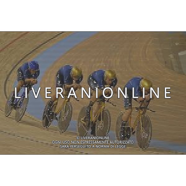 21-10-2021 World Championships Elite Track; Giornata 02; 2021, Italia; Ganna, Filippo; Consonni, Simone; Milan, Jonathan; Bertazzo, Liam; Roubaix; ©SIROTTI/AG. ALDO LIVERANI SAS