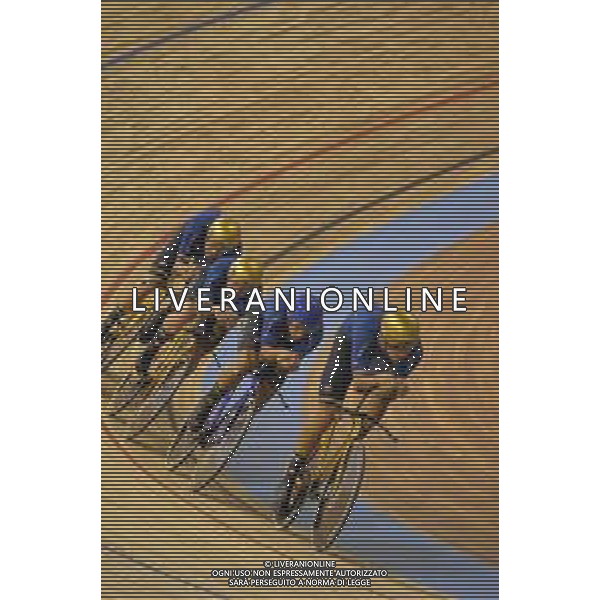 21-10-2021 World Championships Elite Track; Giornata 02; 2021, Italia; Ganna, Filippo; Consonni, Simone; Milan, Jonathan; Bertazzo, Liam; Roubaix; ©SIROTTI/AG. ALDO LIVERANI SAS