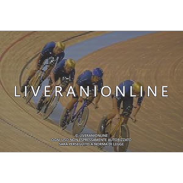 21-10-2021 World Championships Elite Track; Giornata 02; 2021, Italia; Ganna, Filippo; Consonni, Simone; Milan, Jonathan; Bertazzo, Liam; Roubaix; ©SIROTTI/AG. ALDO LIVERANI SAS