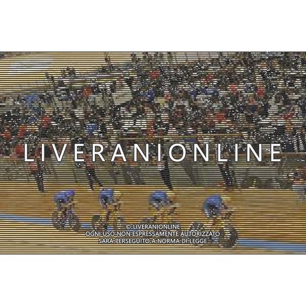 21-10-2021 World Championships Elite Track; Giornata 02; 2021, Italia; Ganna, Filippo; Consonni, Simone; Milan, Jonathan; Bertazzo, Liam; Roubaix; ©SIROTTI/AG. ALDO LIVERANI SAS