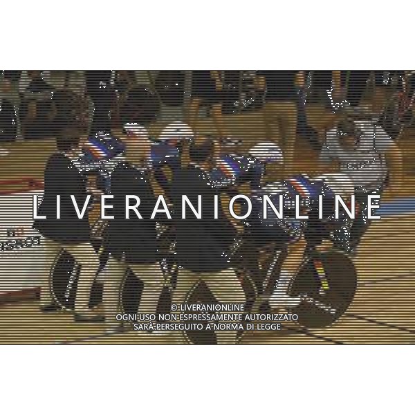 21-10-2021 World Championships Elite Track; Giornata 02; 2021, France; Boudat, Thomas; Denis, Thomas; Tabellion, Valentin; Thomas, Benjamin; Roubaix; ©SIROTTI/AG. ALDO LIVERANI SAS