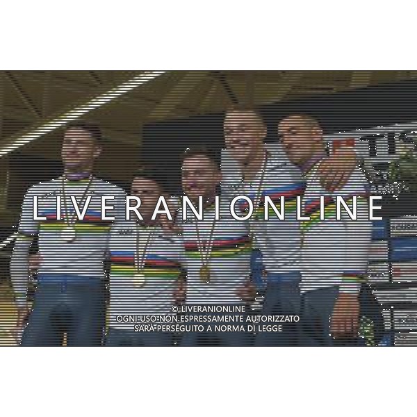 21-10-2021 World Championships Elite Track; Giornata 02; 2021, Italia; Ganna, Filippo; Consonni, Simone; Milan, Jonathan; Bertazzo, Liam; Lamon, Francesco; Roubaix;