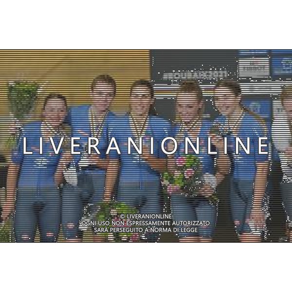 21-10-2021 World Championships Elite Women Track; Giornata 02; 2021, Italia; Alzini, Martina; Balsamo, Elisa; Consonni, Chiara; Fidanza, Martina; Paternoster, Letizia; Roubaix; ©SIROTTI/AGENZIA ALDO LIVERANI SAS