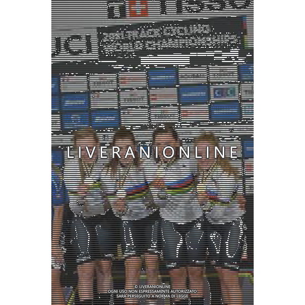 21-10-2021 World Championships Elite Women Track; Giornata 02; 2021, Germany; Brausse, Franziska; Brennauer, Lisa; Suessemilch, Laura; Kroger, Mieke; Roubaix; ©SIROTTI/AGENZIA ALDO LIVERANI SAS