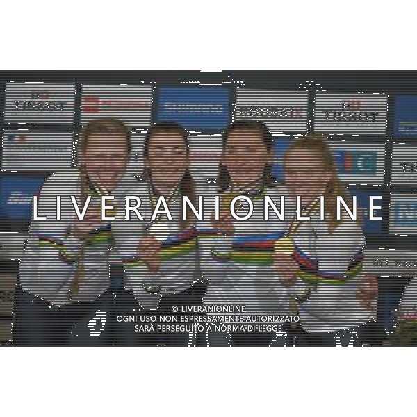 21-10-2021 World Championships Elite Women Track; Giornata 02; 2021, Germany; Brausse, Franziska; Brennauer, Lisa; Suessemilch, Laura; Kroger, Mieke; Roubaix; ©SIROTTI/AGENZIA ALDO LIVERANI SAS