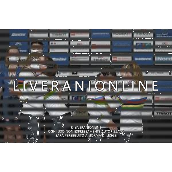 21-10-2021 World Championships Elite Women Track; Giornata 02; 2021, Germany; Brausse, Franziska; Brennauer, Lisa; Suessemilch, Laura; Kroger, Mieke; Roubaix; ©SIROTTI/AGENZIA ALDO LIVERANI SAS
