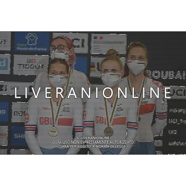 21-10-2021 World Championships Elite Women Track; Giornata 02; 2021, Great Britain; Archibald, Katie; Barker, Megan; Evans, Neah; Knight, Josie; Roubaix; ©SIROTTI/AGENZIA ALDO LIVERANI SAS