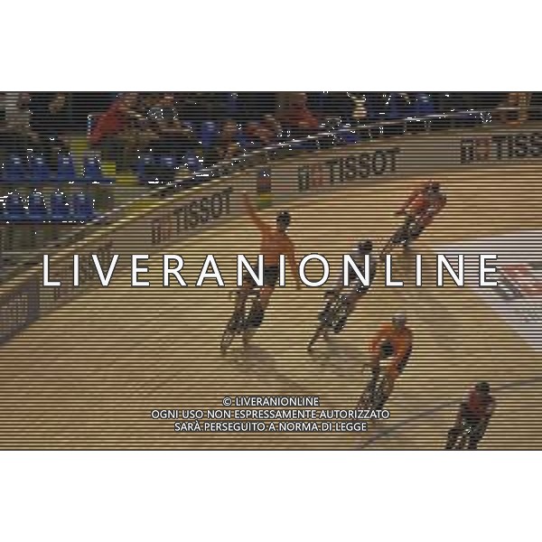 21-10-2021 World Championships Elite Track; Giornata 02; 2021, Olanda; 2021, Russia; Lavreysen, Harrie; Hoogland, Jeffrey; Iakovlev, Mikhail; Roubaix; ©SIROTTI/AGENZIA ALDO LIVERANI SAS