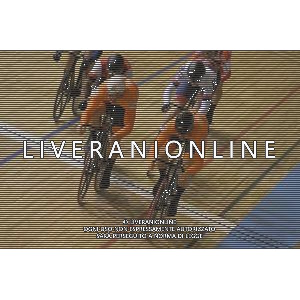 21-10-2021 World Championships Elite Track; Giornata 02; 2021, Olanda; 2021, Russia; Lavreysen, Harrie; Hoogland, Jeffrey; Iakovlev, Mikhail; Roubaix; ©SIROTTI/AGENZIA ALDO LIVERANI SAS
