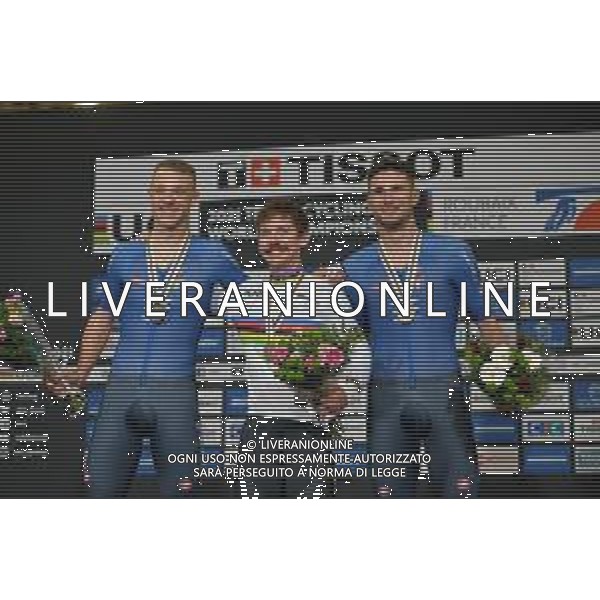22-10-2021 World Championships Elite Track; Giornata 03; 2021, Usa; 2021, Bahrain - Victorious; 2021, Ineos Grenadiers; Lambie, Ashton; Milan, Jonathan; Ganna, Filippo; Roubaix; FOTO STEFANO SIROTTI-AG ALDO LIVERANI SAS