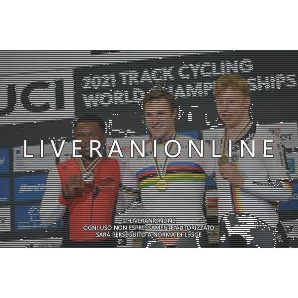 22-10-2021 World Championships Elite Track; Giornata 03; 2021, Olanda; 2021, Trinidad E Tobago; 2021, Germany; Hoogland, Jeffrey; Paul, Nicholas; Eilers, Joachim; Roubaix; FOTO STEFANO SIROTTI-AG ALDO LIVERANI SAS