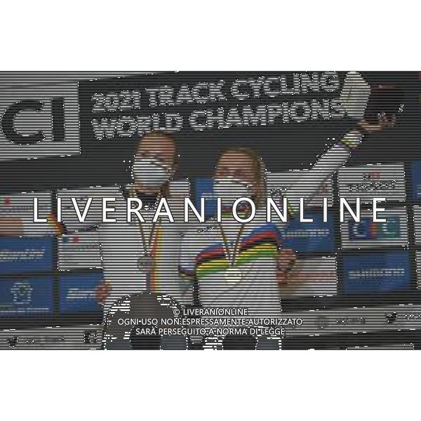 22-10-2021 World Championships Elite Women Track; Giornata 03; 2021, Germany; Hinze, Emma; Friedrich, Lea; Roubaix; FOTO STEFANO SIROTTI-AG ALDO LIVERANI SAS