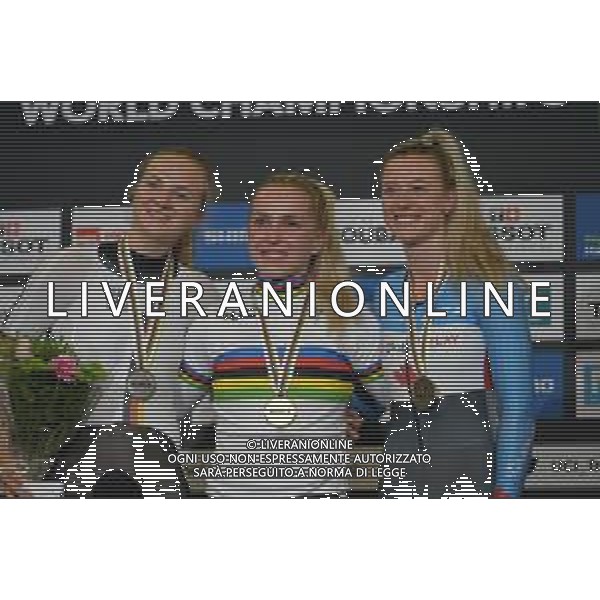 22-10-2021 World Championships Elite Women Track; Giornata 03; 2021, Germany; 2021, Canada; Hinze, Emma; Friedrich, Lea; Mitchell, Kelsey; Roubaix; FOTO STEFANO SIROTTI-AG ALDO LIVERANI SAS