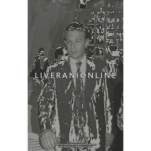 RETROSPETTIVA MASSIMO CELLINO PRESIDENTE CAGLIARI CALCIO NELLA FOTO MASSIMO CELLINO PRESIDENTE DEL CAGLIARI CALCIO NELL\'ANNO 1996 A MILANO PER LA FESTA NATALIZIA LEGA CALCIO AG ALDO LIVERANI SAS