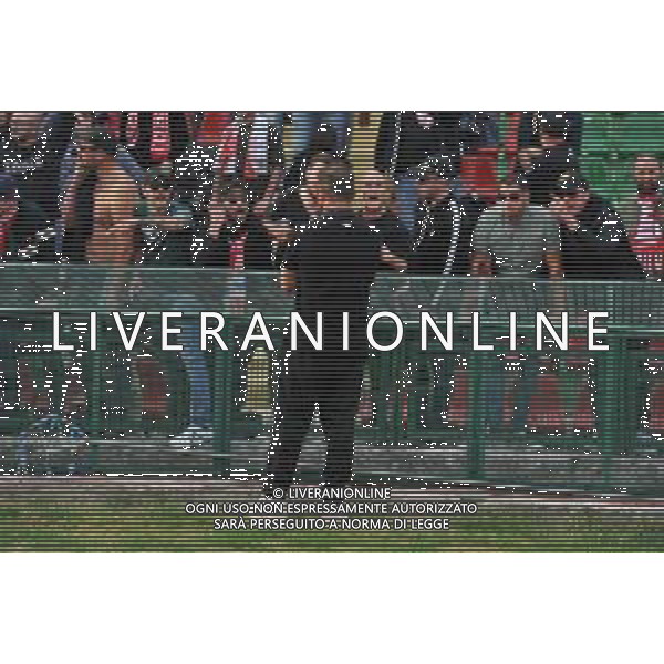 Ternana vs Vicenza Campionato serie B - Stadio Libero Liberati - Terni 23-10-2021 nella foto Cristian Brocchi a rapporto sotto la curva dei tifosi ©Federico Gaetano/AGENZIA ALDO LIVERANI SAS