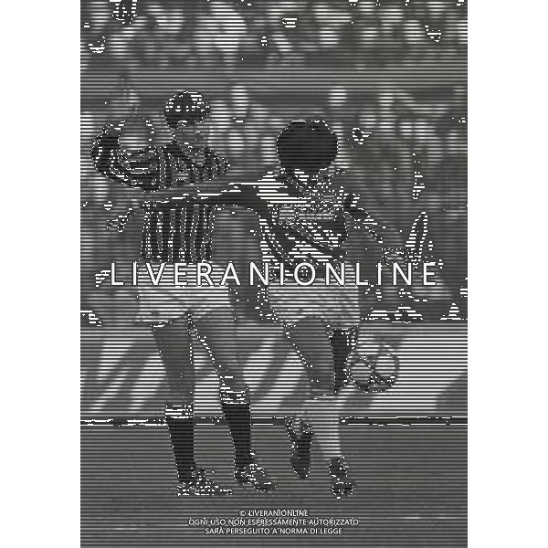 15-01-1984 MILANO CAMPIONATO DI CALCIO SERIE A MILAN -AVELLINO 1-0 NELLA FOTO RAMON DIAZ AG ALDO LIVERANI SAS