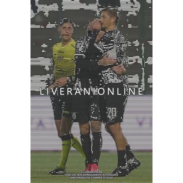 Mattia Bortolussi (C) esulta dopo aver messo a segno la rete dello 0-3 durante la gara di Lega Pro girone B tra Teramo Calcio e Cesena presso lo stadio Gaetano Bonolis il 23 Ottobre 2021 a Teramo. (Photo: Danilo Di Giovanni) ©Danilo di Giovanni/AGENZIA ALDO LIVERANI SAS