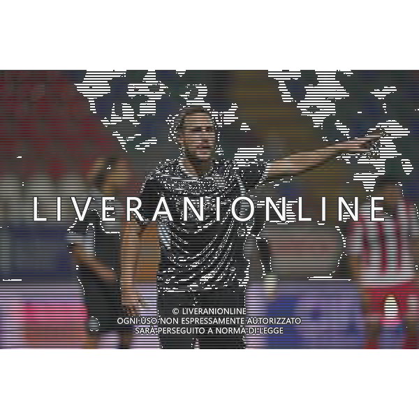 Demetrio Steffè (C) durante la gara di Lega Pro girone B tra Teramo Calcio e Cesena presso lo stadio Gaetano Bonolis il 23 Ottobre 2021 a Teramo. (Photo: Danilo Di Giovanni) ©Danilo di Giovanni/AGENZIA ALDO LIVERANI SAS