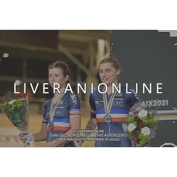 23-10-2021 World Championships Elite Women Track; Giornata 04; 2021, France; Copponi, Clara; Le Net, Marie; Roubaix; ©SIROTTI/AGENZIA ALDO LIVERANI SAS