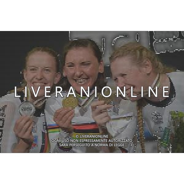 23-10-2021 World Championships Elite Women Track; Giornata 04; 2021, Germany; Brennauer, Lisa; Brausse, Franziska; Kroeger, Mieke; Roubaix; ©SIROTTI / AGENZIA ALDO LIVERANI SAS