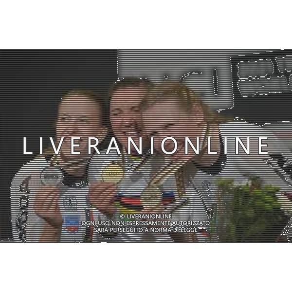 23-10-2021 World Championships Elite Women Track; Giornata 04; 2021, Germany; Brennauer, Lisa; Brausse, Franziska; Kroeger, Mieke; Roubaix; ©SIROTTI / AGENZIA ALDO LIVERANI SAS