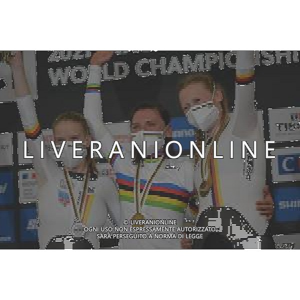 23-10-2021 World Championships Elite Women Track; Giornata 04; 2021, Germany; Brennauer, Lisa; Brausse, Franziska; Kroeger, Mieke; Roubaix; ©SIROTTI / AGENZIA ALDO LIVERANI SAS