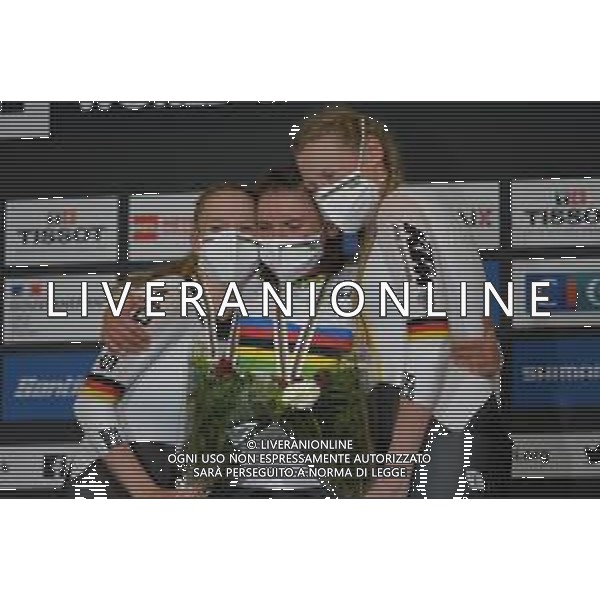 23-10-2021 World Championships Elite Women Track; Giornata 04; 2021, Germany; Brennauer, Lisa; Brausse, Franziska; Kroeger, Mieke; Roubaix; ©SIROTTI / AGENZIA ALDO LIVERANI SAS