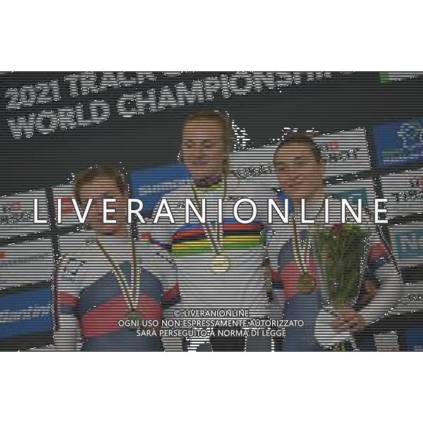 23-10-2021 World Championships Elite Women Track; Giornata 04; 2021, Germany; 2021, Russia; Friedrich, Lea Sophie; Voinova, Anastasiia; Shmeleva, Daria; Roubaix; ©SIROTTI / AGENZIA ALDO LIVERANI SAS