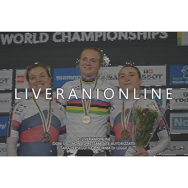23-10-2021 World Championships Elite Women Track; Giornata 04; 2021, Germany; 2021, Russia; Friedrich, Lea Sophie; Voinova, Anastasiia; Shmeleva, Daria; Roubaix; ©SIROTTI / AGENZIA ALDO LIVERANI SAS