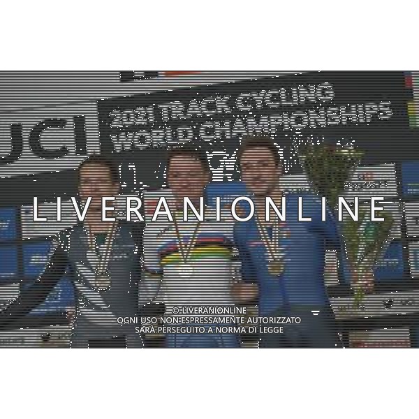 23-10-2021 World Championships Elite Track; Giornata 04; 2021, Ineos Grenadiers; 2021, New Zealand; 2021, Italia; Hayter, Ethan; Gates, Aaron; Viviani, Elia; Roubaix; ©SIROTTI / AGENZIA ALDO LIVERANI SAS