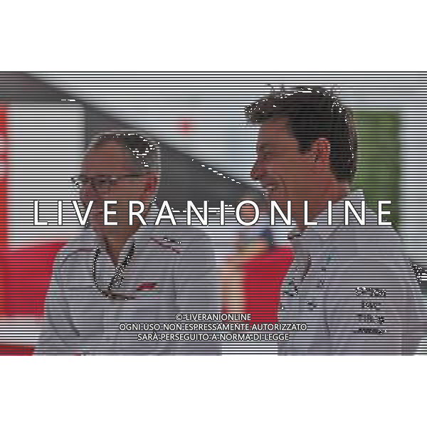 (L to R): Stefano Domenicali (ITA) Formula One President and CEO with Toto Wolff (GER) Mercedes AMG F1 Shareholder and Executive Director. 23.10.2021. Formula 1 World Championship, Rd 17, United States Grand Prix, Austin, Texas, USA, Qualifying Day. - www.xpbimages.com, EMail: requests@xpbimages.com © Copyright: Batchelor / XPB Images/ AGENZIA ALDO LIVERANI SAS - ITALY ONLY EDITORIAL USE ONLY