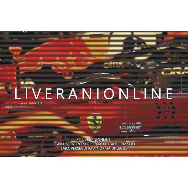 Ferrari SF-21 in parc ferme. 23.10.2021. Formula 1 World Championship, Rd 17, United States Grand Prix, Austin, Texas, USA, Qualifying Day. - www.xpbimages.com, EMail: requests@xpbimages.com © Copyright: Price / XPB Images/ AGENZIA ALDO LIVERANI SAS - ITALY ONLY EDITORIAL USE ONLY