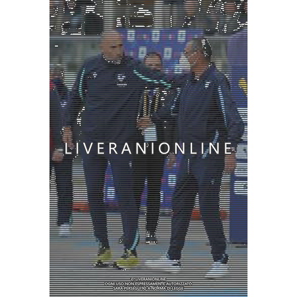 Hellas Verona vs Lazio Campionato Serie A TIM - 9 giornata Stadio Bentegodi - Verona 24-10-2021 nella foto igor Tudor e maurizio Sarri si salutano ©Federico Gaetano / AGENZIA ALDO LIVERANI SAS